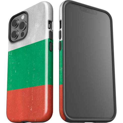 Bulgarian Flag Distressed iPhone 13 Pro Max Impact Case